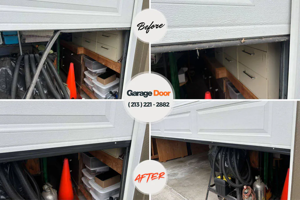 Before and after: garage door repair Lawson Heights, PA